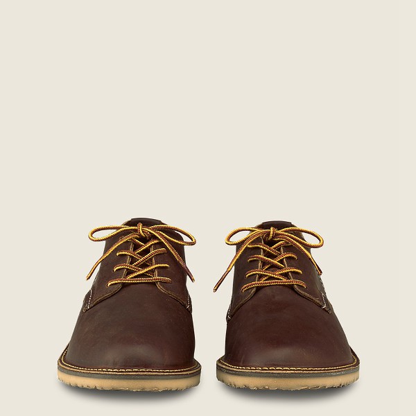 Red Wing Oxford Mens Brown - Weekender – Rough & Tough Leather - 5748016-AF